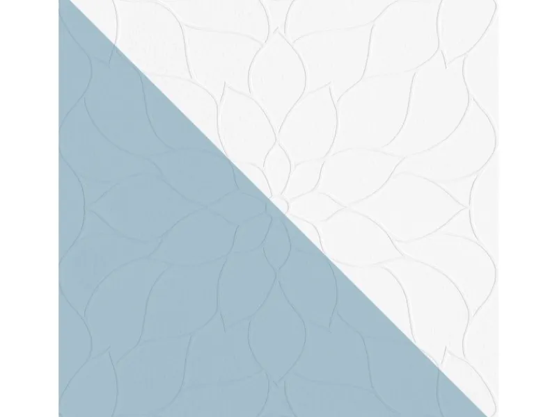 PROFHOME 950710-GU Blumen Tapete Floral Matt Weiß 0,53 m x 10,05 m 5,33 m2 Weiß