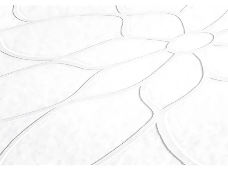 PROFHOME 950710-GU Blumen Tapete Floral Matt Weiß 0,53 m x 10,05 m 5,33 m2 Weiß