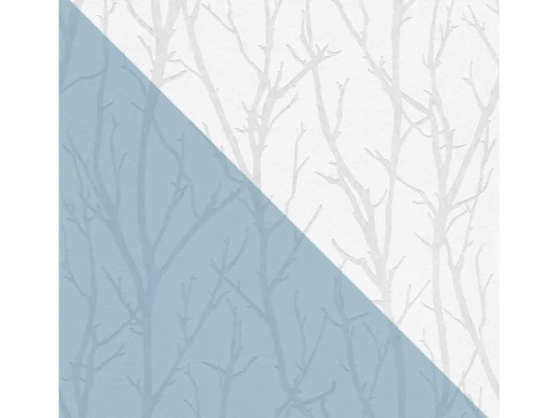 PROFHOME 321015-GU Natur Tapete Grafisch Matt Weiß 0,53 m x 10,05 m 5,33 m2 Weiß