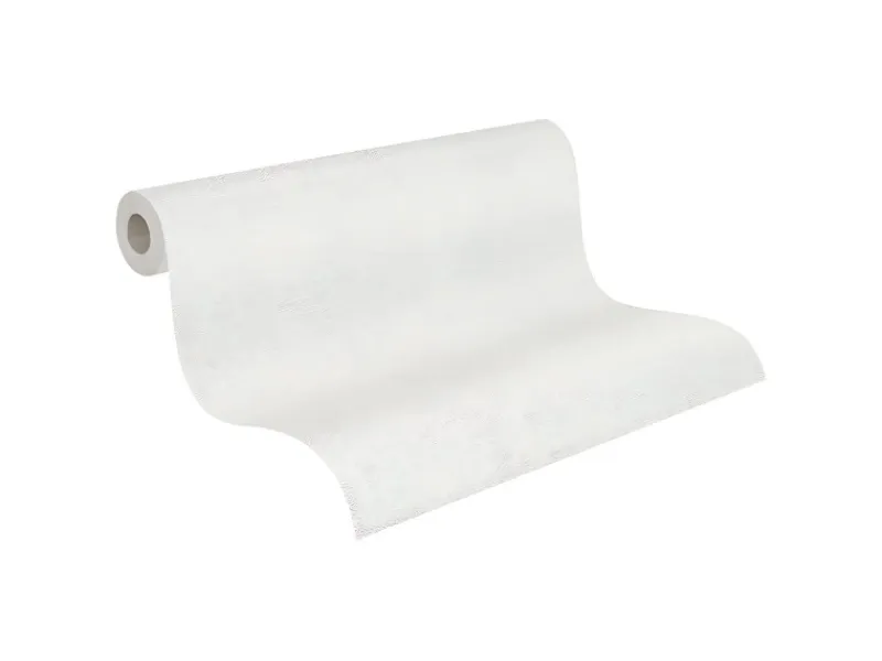 PROFHOME 573414-GU Spachtel Putz Tapete Struktur Matt Weiß 1,06 m x 25,00 m 26,50 m2 Weiß