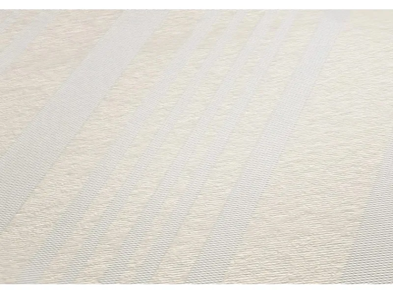 PROFHOME 586315-GU Streifen Tapete Struktur Matt Weiß 1,06 m x 25,00 m 26,50 m2 Weiß
