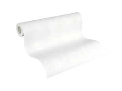 Überstreichbare Tapeten^PROFHOME 569813-GU Streifen Tapete Struktur Matt Weiß 0,53 m x 10,05 m 5,33 m2 Weiß