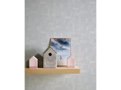 PROFHOME 262110-GU Struktur Tapete Geometrisch Matt Weiß 1,06 m x 25,00 m 26,50 m2 Weiß