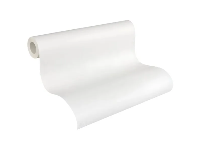 Überstreichbare Tapeten^PROFHOME 305817-GU Struktur Tapete Uni Matt Weiß 0,53 m x 10,05 m 5,33 m2 Weiß