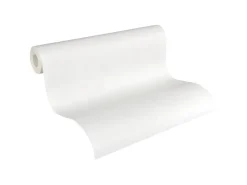 Überstreichbare Tapeten^PROFHOME 927514-GU Struktur Tapete Uni Matt Weiß 0,53 m x 10,05 m 5,33 m2 Weiß
