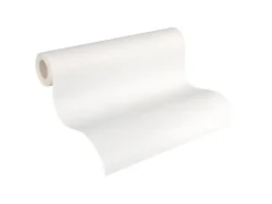 PROFHOME 164919-GU Textiloptik Tapete Struktur Matt Weiß 0,53 m x 10,05 m 5,33 m2 Weiß