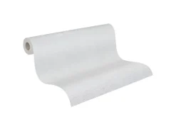 PROFHOME 251312-GU Textiloptik Tapete Struktur Matt Weiß 1,06 m x 25,00 m 26,50 m2 Weiß