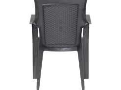 Sessel^Progarden Stapelsessel Eden Anthrazit ca. 46 cm x 55 cm x 91 cm