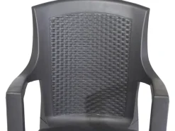 Sessel^Progarden Stapelsessel Eden Anthrazit ca. 46 cm x 55 cm x 91 cm