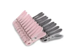 ProHome Reinigung^Wäscheklammern Anthrazit Rosa 40er Pack