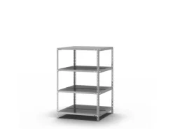 PROREGAL Aktenregal Schraubsystem Grundregal HxBxT 115 x 75 x 60 cm 4 Ebenen Fachlast 90 kg Mit Deckboden Beidseitig Nutzbar