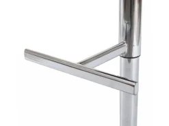 PROREGAL 2er-Set Barhocker Gepolstert Und Höhenverstellbar Mit Lehne Sitzhöhe 63-84cm Mit Lehne Drehbar Stoff/Textil Dunkelgrau Chromfuß Barstuhl