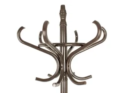 PROREGAL Garderoben^Freistehender Garderobenständer & Regenschirmständer Aus Holz Höhe 185 cm Drehbare Krone & 12 Haken Braun