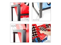 PROREGAL Weitere Regale^Getränkekistenregal Getränkeregal Königssee XL HxBxT 137 x 105 x 32 cm 9 Kästen