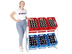 PROREGAL Weitere Regale^Getränkekistenregal Getränkeregal Königssee HxBxT 82 x 105 x 32 cm 6 Kästen