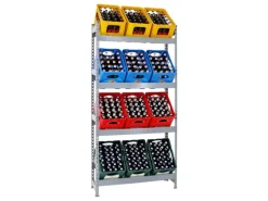 PROREGAL Getränkekistenregal Getränkeregal High Big Camel HxBxT 200 x 100 x 30 cm