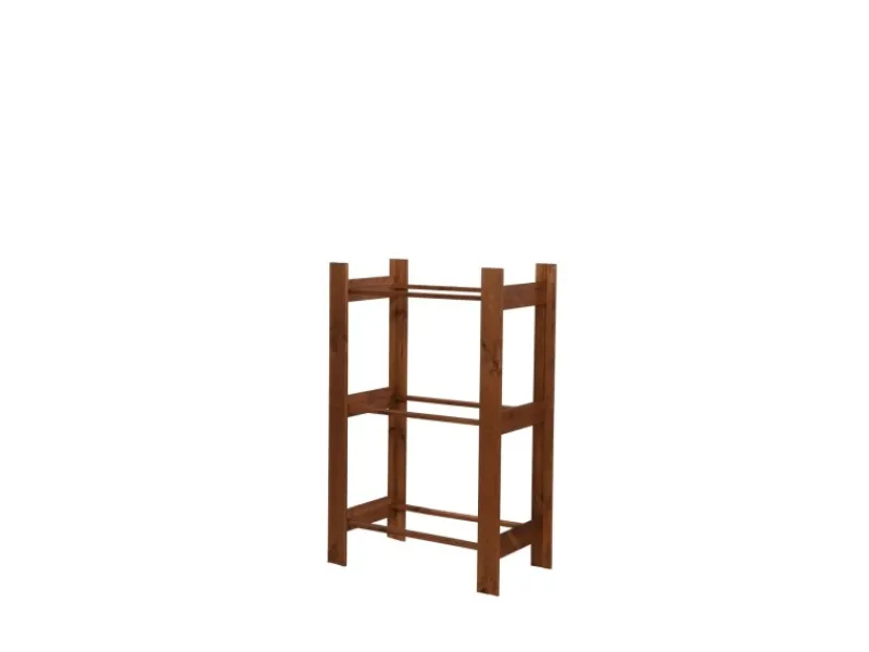 PROREGAL Getränkekistenregal Pinepeak HxBxT 107,4 x 70 x 38,8 cm Für 3 Kisten Kiefernholz