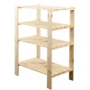 PROREGAL Holzregal Woodland HxBxT 115 x 80 x 50 cm Fachlast 120 kg 4 Fachboden Kiefernholz Natur