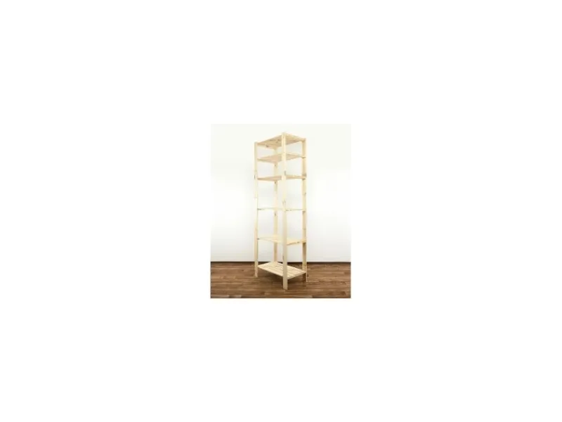 PROREGAL Holzregale^Holzregal Woodland HxBxT 230 x 80 x 50 cm Fachlast 120 kg 6 Fachboden Kiefernholz Natur
