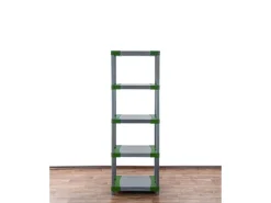 PROREGAL Kunststoffregale^Kunststoffregal Grey Bear Tall HxBxT 180 x 70 x 46 cm Fachlast 120 kg Grau/Grün