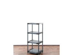 PROREGAL Kunststoffregal Big Grey Bear Low HxBxT 138 x 70 x 46 cm Fachlast 160 kg