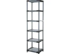 PROREGAL Kunststoffregale^Kunststoffregal Grey Bear Extra-Tall HxBxT 220 x 70 x 46 cm Fachlast 120 kg