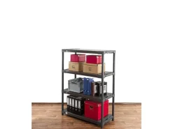 PROREGAL Kellerregale^Kunststoffregal Grey Bear Low HxBxT 138 x 120 x 46 cm Fachlast 120 kg