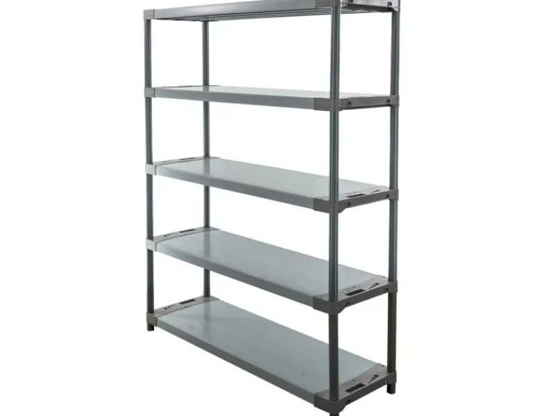 PROREGAL Kellerregale^Kunststoffregal Grey Bear Tall HxBxT 180 x 140 x 46 cm Fachlast 70 kg