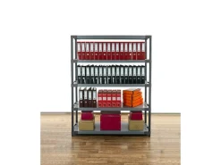 PROREGAL Kellerregale^Kunststoffregal Grey Bear Tall HxBxT 180 x 140 x 46 cm Fachlast 70 kg