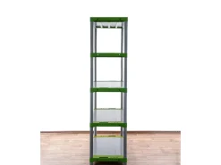 PROREGAL Kunststoffregale^Kunststoffregal Big Grey Bear Tall HxBxT 180 x 90 x 46 cm Fachlast 160 kg Grau/Grün