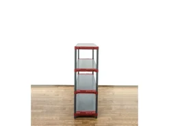 PROREGAL Kunststoffregale^Kunststoffregal Big Grey Bear Low HxBxT 138 x 150 x 46 cm Fachlast 120 kg Grau/Rot