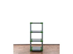 PROREGAL Kunststoffregale^Kunststoffregal Big Grey Bear Low HxBxT 138 x 60 x 46 cm Fachlast 160 kg Grau/Grün