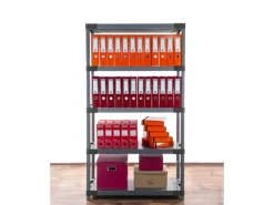 PROREGAL Kunststoffregale^Kunststoffregal Big Grey Bear Tall HxBxT 180 x 80 x 46 cm Fachlast 160 kg