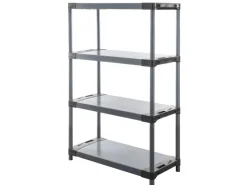 PROREGAL Kunststoffregale^Kunststoffregal Big Grey Bear Low HxBxT 138 x 80 x 46 cm Fachlast 160 kg