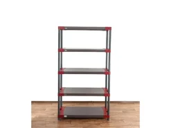 PROREGAL Kunststoffregale^Kunststoffregal Big Grey Bear Tall HxBxT 180 x 100 x 46 cm Fachlast 160 kg Grau/Rot