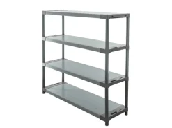 PROREGAL Kunststoffregale^Kunststoffregal Grey Bear Low HxBxT 138 x 150 x 46 cm Fachlast 70 kg