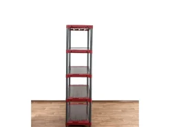 PROREGAL Kunststoffregale^Kunststoffregal Big Grey Bear Tall HxBxT 180 x 110 x 46 cm Fachlast 160 kg Grau/Rot