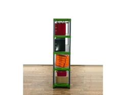 PROREGAL Kunststoffregale^Kunststoffregal Big Grey Bear Tall HxBxT 180 x 130 x 46 cm Fachlast 120 kg Grau/Grün