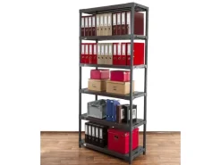 PROREGAL Kunststoffregale^Kunststoffregal Big Grey Bear Extra-Tall HxBxT 220 x 90 x 46 cm Fachlast 160 kg