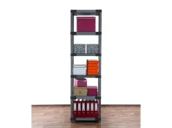 PROREGAL Kunststoffregal Big Grey Bear Extra-Tall HxBxT 220 x 60 x 46 cm Fachlast 160 kg