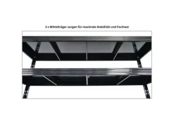 PROREGAL Regalsysteme^Mega Deal 2x Profi Schwerlastregal Rhino HxBxT 180x200x60cm 4 Stahlplatten-Ebenen Fachlast 500kg Schwarz
