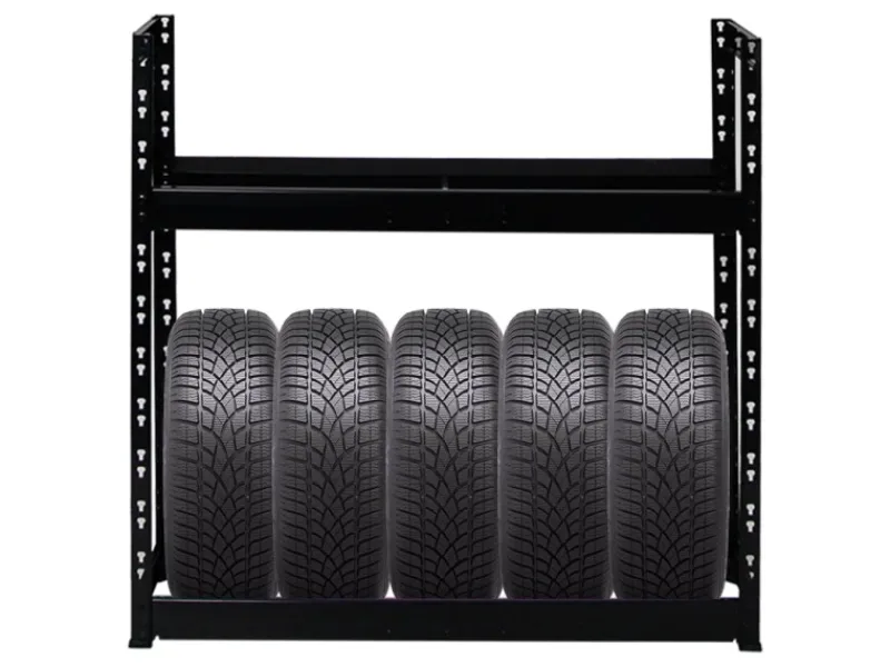 PROREGAL Regalsysteme^Mega Deal 3x Reifenregal Tiger HxBxT 100 x 110 x 35 cm bis zu 24 Reifen Schwarz