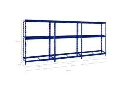 PROREGAL Mega Deal 3x Reifenregal Tiger mit Fachboden HxBxT 180 x 130 x 50 cm Bis Zu Insgesamt 36 Reifen