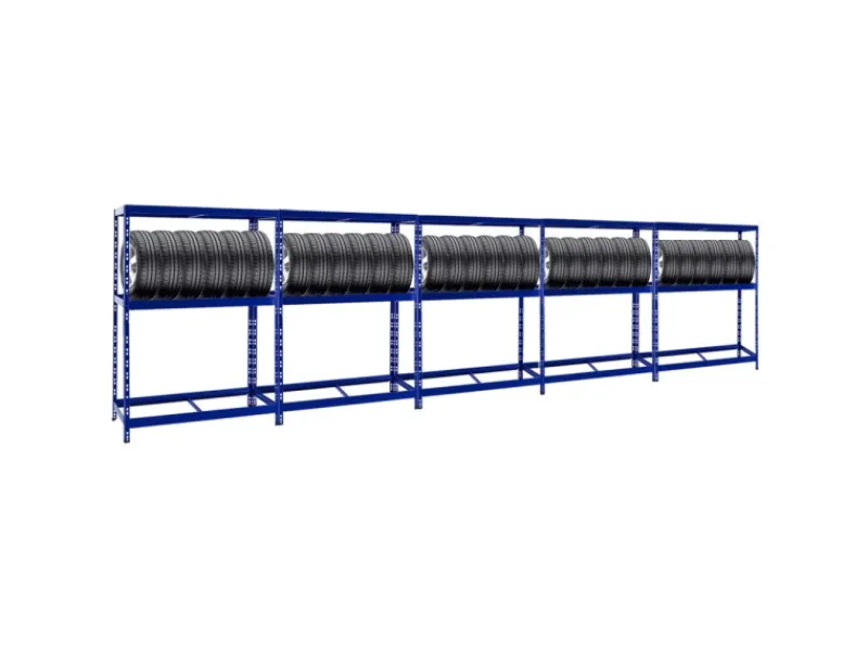 PROREGAL Weitere Regale^Mega Deal 5x Reifenregal Tiger mit Fachboden HxBxT 180 x 130 x 50 cm Bis Zu Insgesamt 60 Reifen