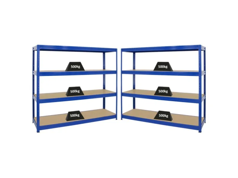 PROREGAL Mega Deal 2x Schwerlastregal Dino HxBxT 180 x 200 x 60 cm Fachlast 600 kg