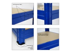 PROREGAL Mega Deal 2x Schwerlastregal Dino HxBxT 180 x 200 x 60 cm Fachlast 600 kg