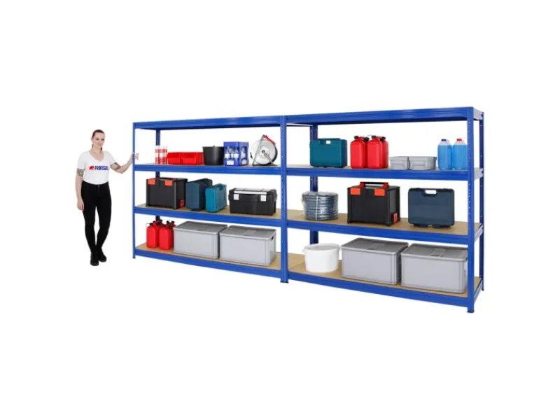 PROREGAL Mega Deal 2x Schwerlastregal Dino HxBxT 180 x 200 x 60 cm Fachlast 600 kg