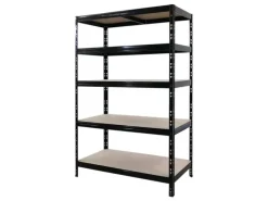 PROREGAL Regalsysteme^Mega Deal 2X Schwerlastregal Tiger HxBxT 180x120x60cm Fachlast 265kg Schwarz