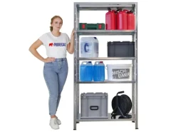 PROREGAL Regalsysteme^Mega Deal 2x Schwerlastregal Ares HxBxT 180x90x40cm Fachlast 125 kg Verzinkt
