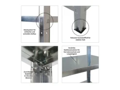 PROREGAL Regalsysteme^Mega Deal 2x Schwerlastregal Ares HxBxT 180x90x40cm Fachlast 125 kg Verzinkt
